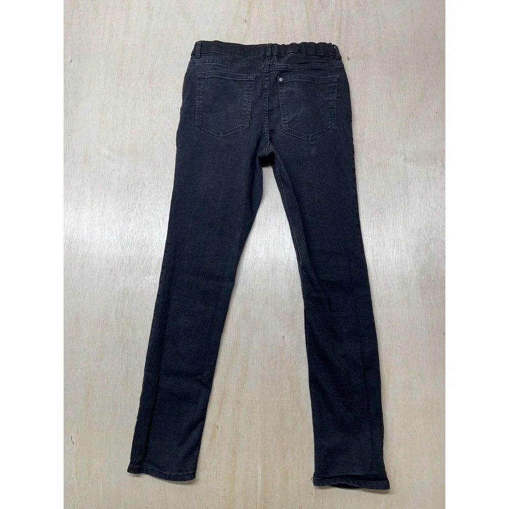 Denim Girls Black Skinny Stretch Jeans  Size 16 Adjustable Waist‎ Approx 26x26